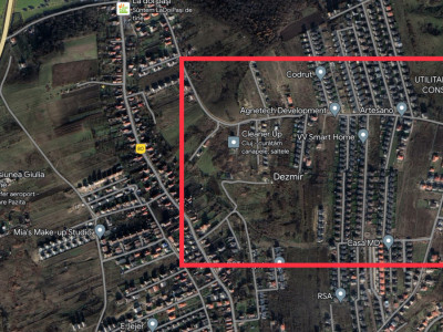 Teren construibil cu utilitati si asfalt Dezmir 5800 
