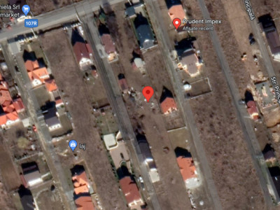 Teren construibil Salicea 1050 mp lângă asfalt cu utilitati