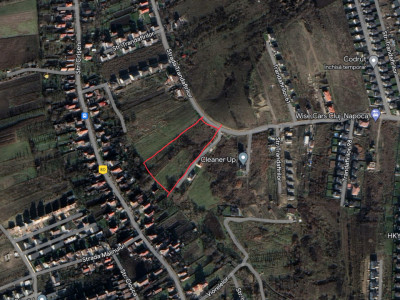 Teren cu utilități 9550 mp Dezmir front 38 ml