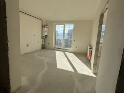 Apartament cu 2 camere semifinisat cu terasa 20 mp cu CF bloc nou